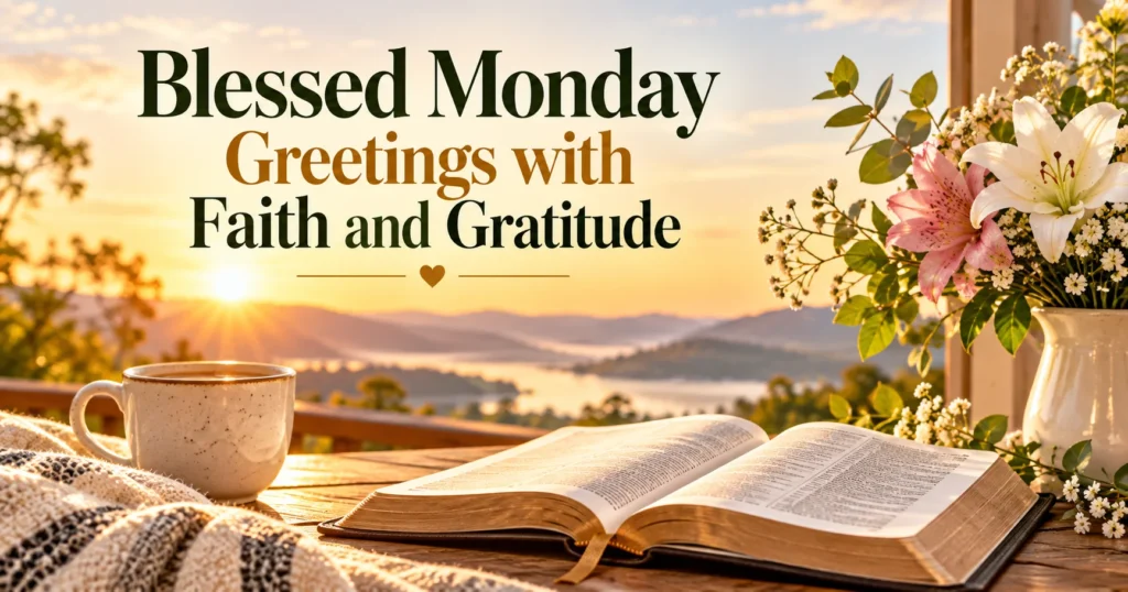 Blessed Monday Greetings with Faith and Gratitude
