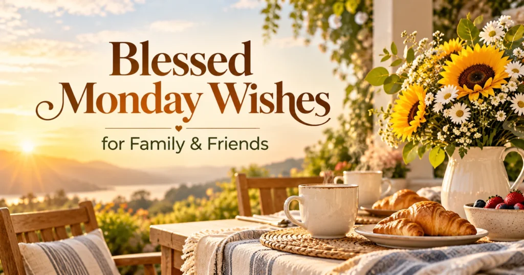 Blessed Monday Wishes for Family and Friends
