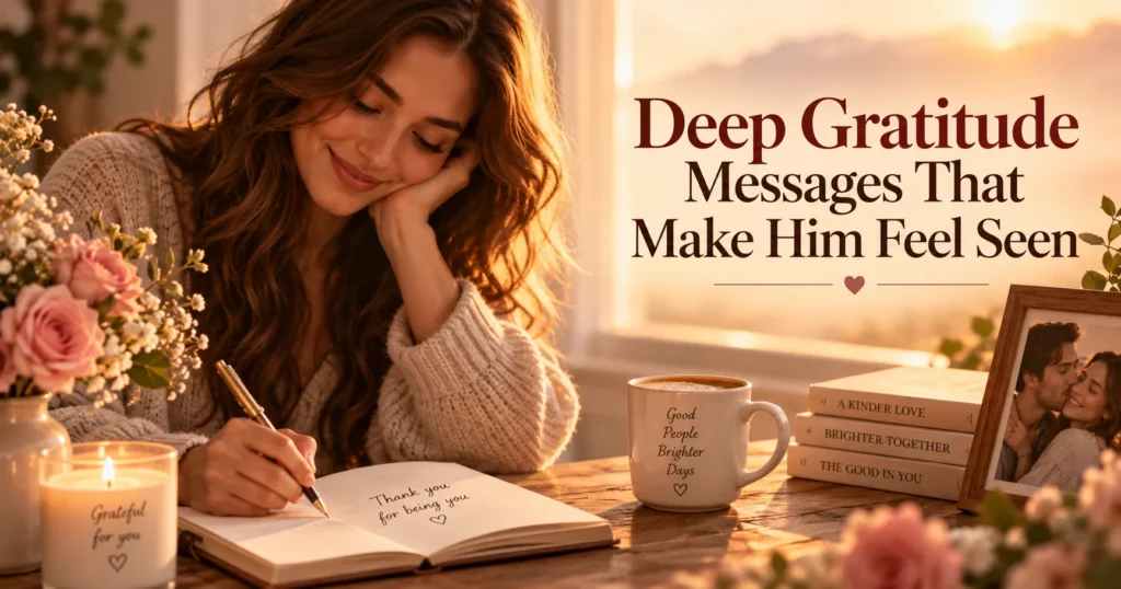 Deep Gratitude Messages That Make Him Feel Seen
