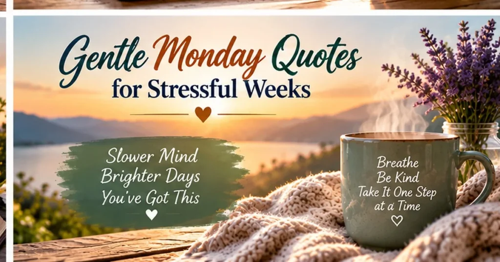 Gentle Monday Quotes for Stressful Weeks