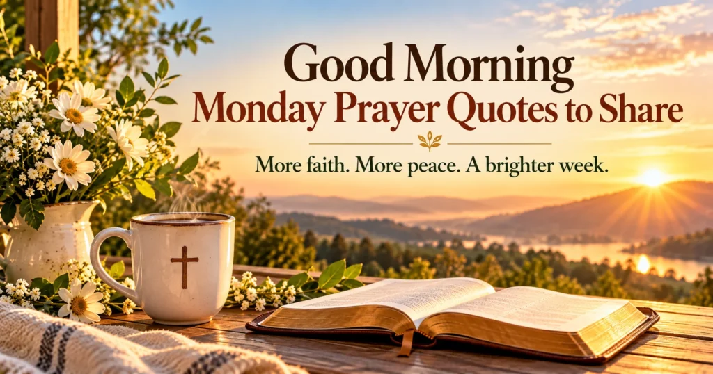 Good Morning Monday Prayer Quotes to Share