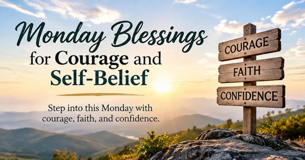 Monday Blessings for Courage and Self-Belief