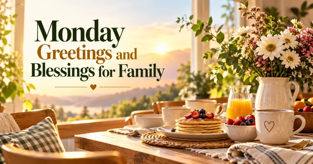 Monday Greetings and Blessings for Family