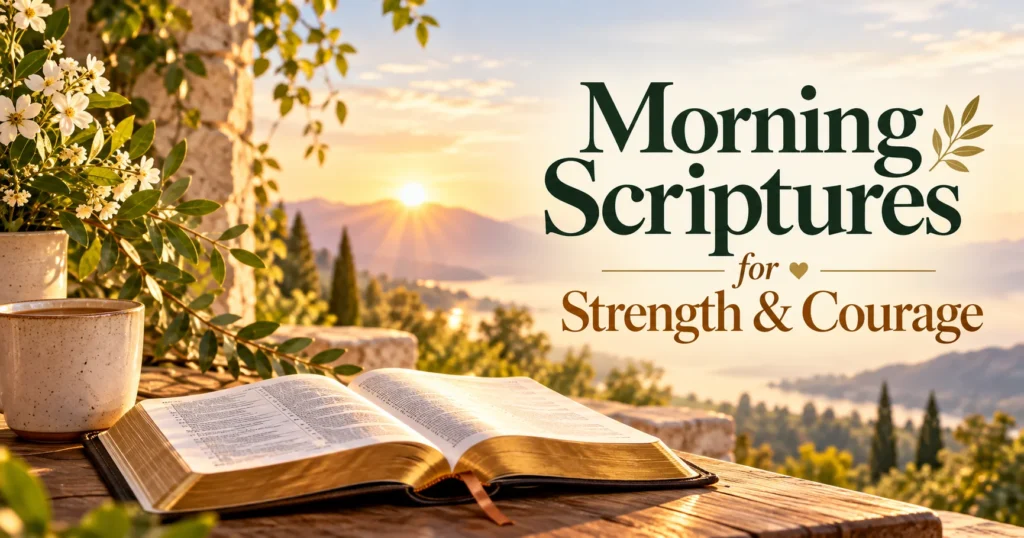 Morning Scriptures for Strength and Courage