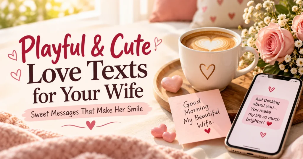Playful and Cute Love Texts for Your Wife