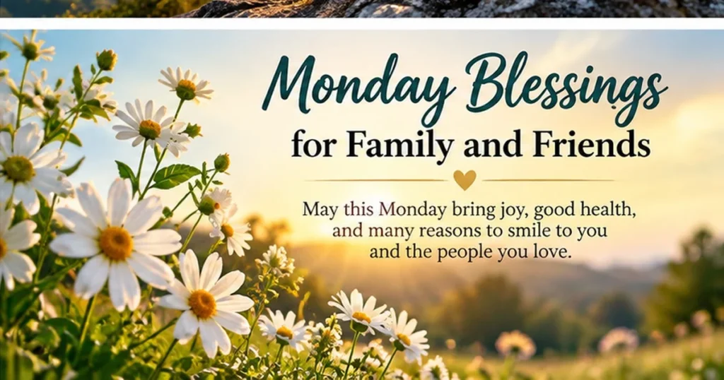 Positive Monday Blessings for Family and Friends