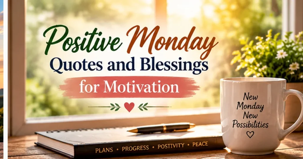 Positive Monday Quotes and Blessings for Motivation