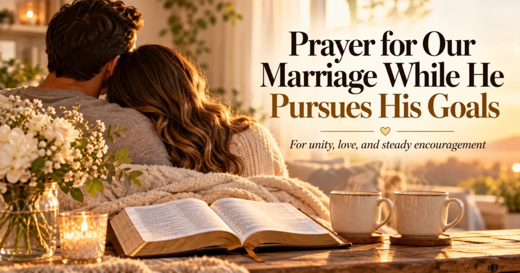 Prayer for Our Marriage While He Pursues His Goals