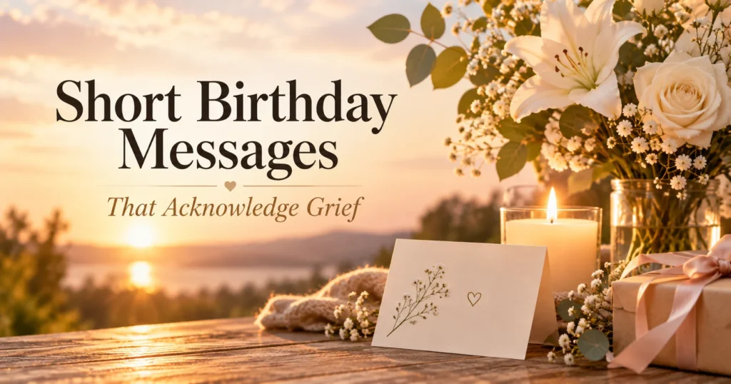Short Birthday Messages That Acknowledge Grief