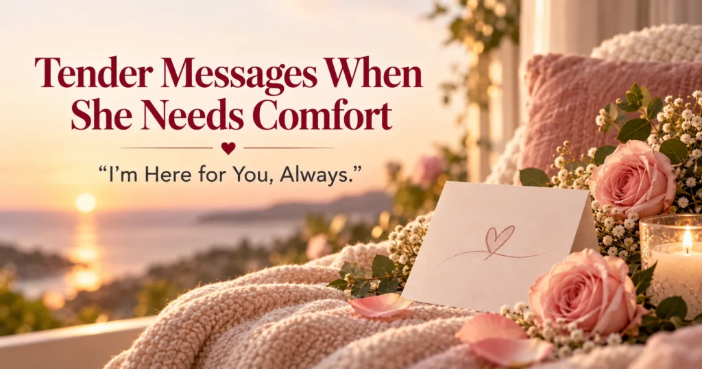 Tender Messages to Send When She Needs Comfort