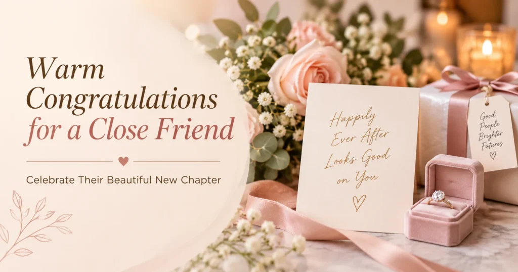 Warm Congratulations for a Close Friend