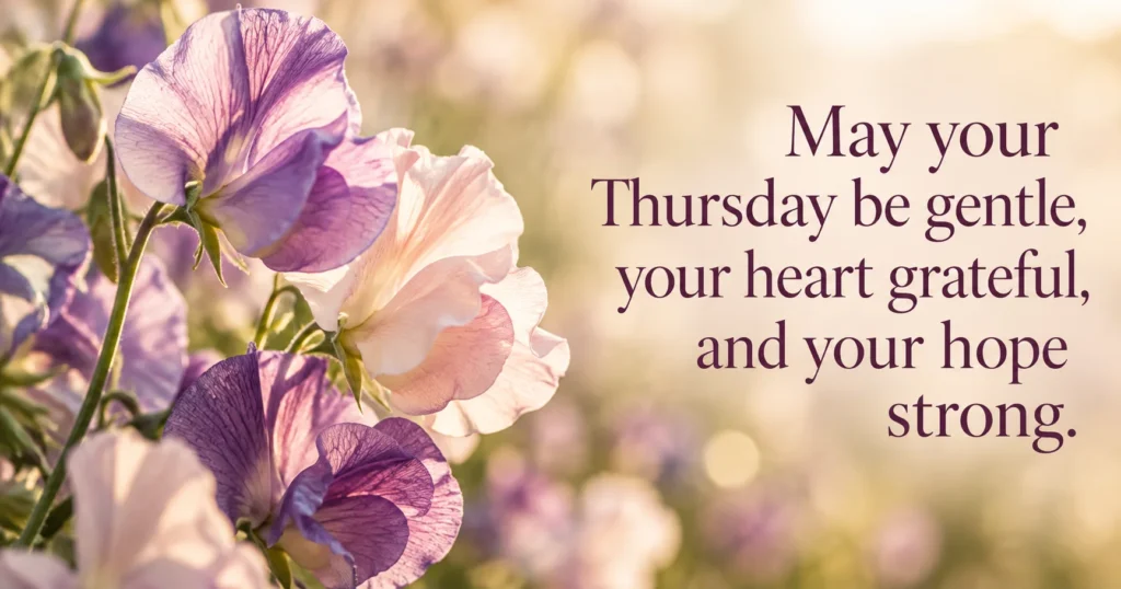 Beautiful Thursday Morning Blessings to Start With Peace