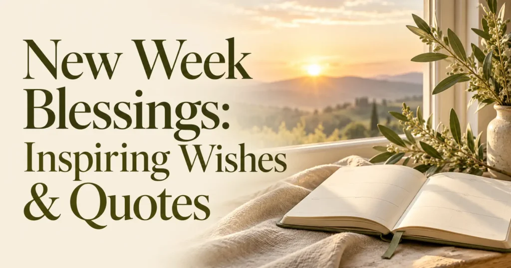 Christian New Week Blessings and Prayers
