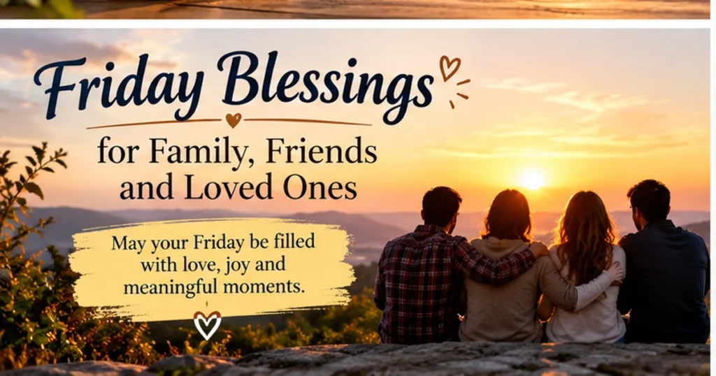 Friday Blessings for Family, Friends, and Loved Ones