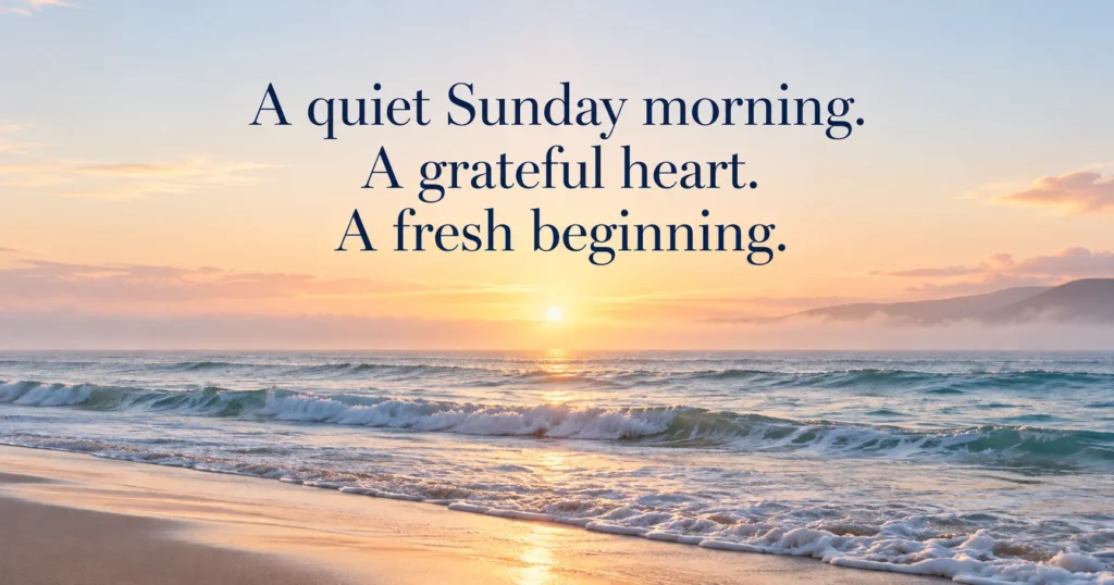Good Morning Sunday Blessings for a Grateful Heart