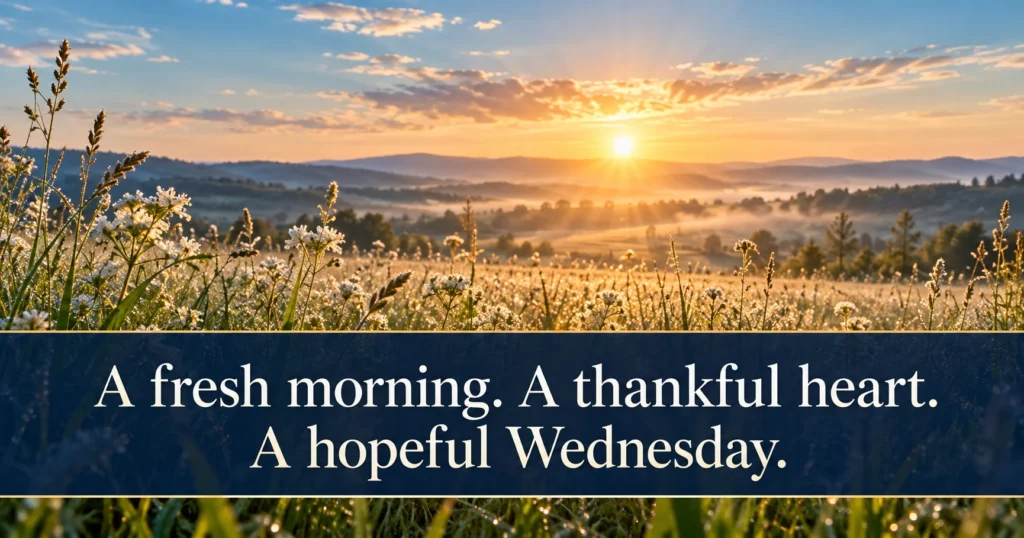 Good Morning Wednesday Blessings for Positive Energy
