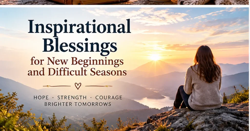 Inspirational Blessings for New Beginnings and Difficult Seasons