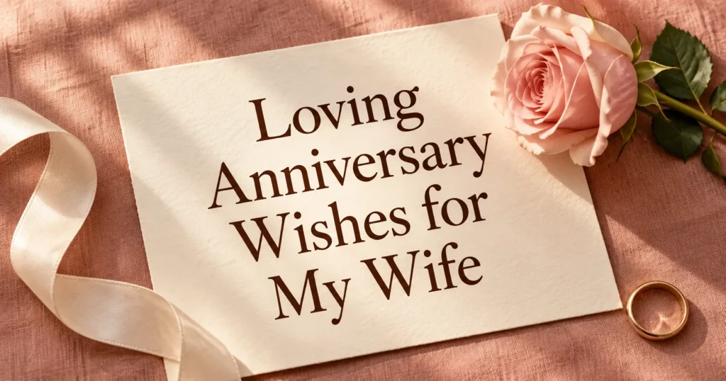 Loving Anniversary Wishes for a Wife
