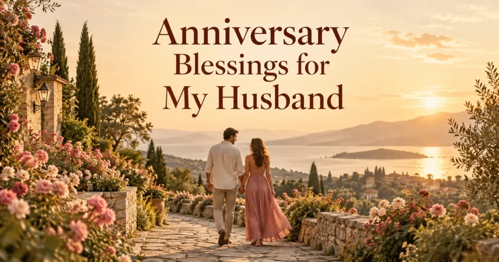 Romantic Anniversary Blessings for a Husband