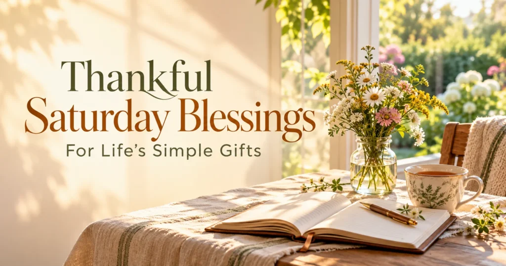 Thankful Saturday Blessings for Life's Simple Gifts