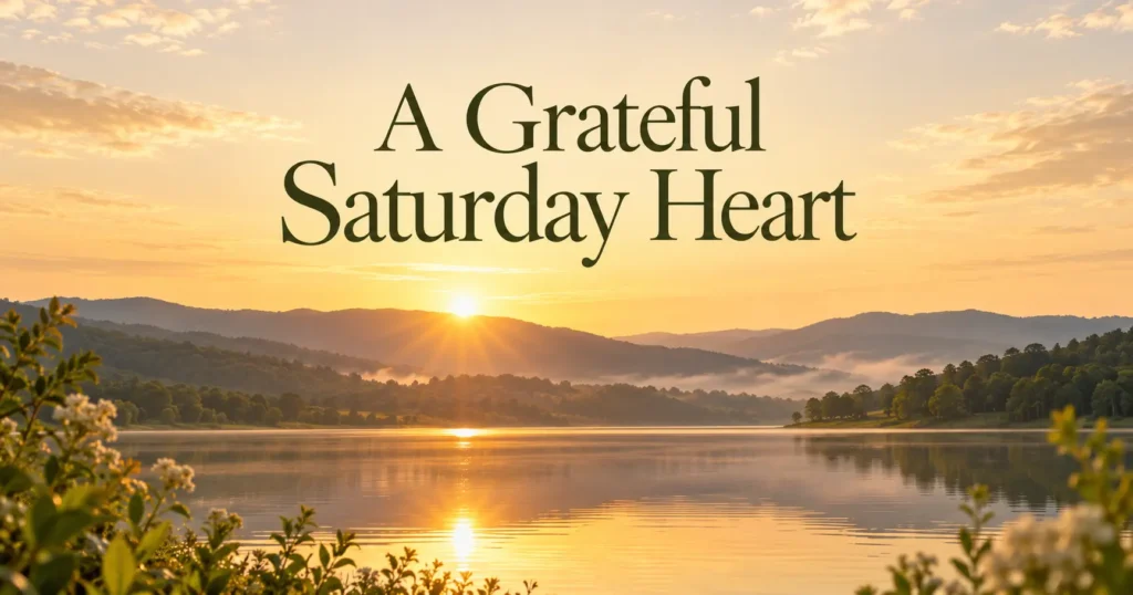 Thankful Saturday Morning Blessings
