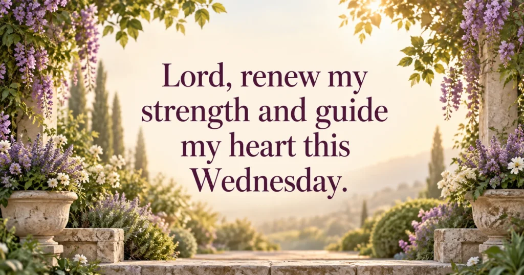 Wednesday Prayers for Strength, Wisdom, and Peace