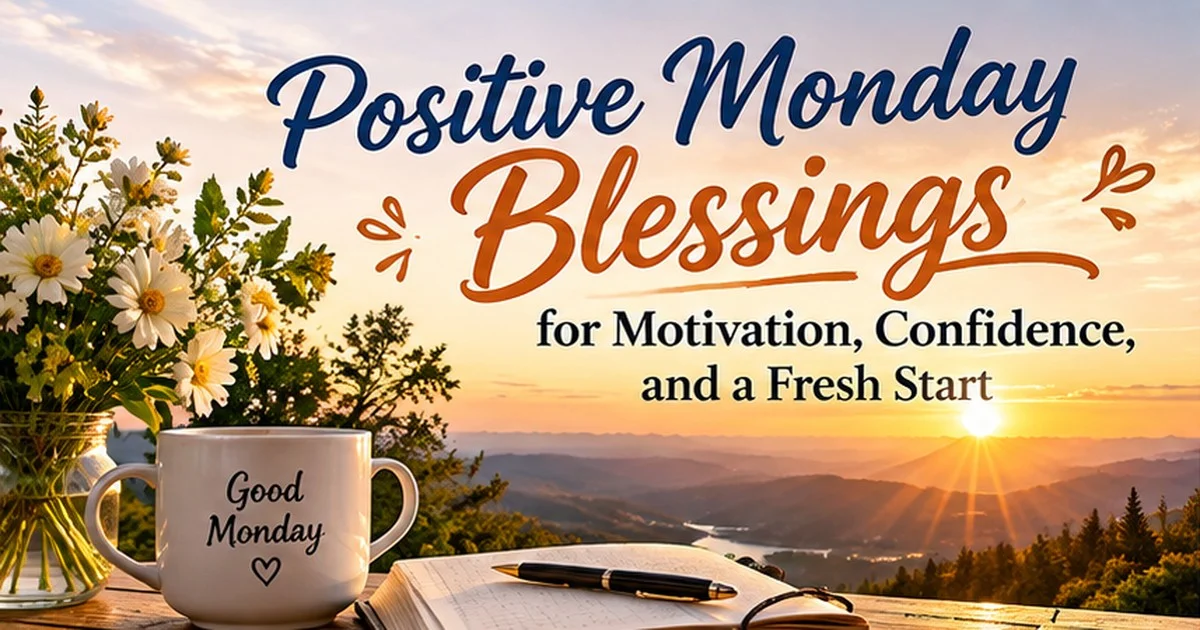100+ Positive Monday Blessings for Motivation, Confidence, and a Fresh Start