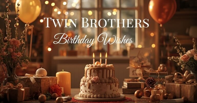 120+ Birthday Wishes for Twin Brothers: Heartfelt, Funny & Short Messages