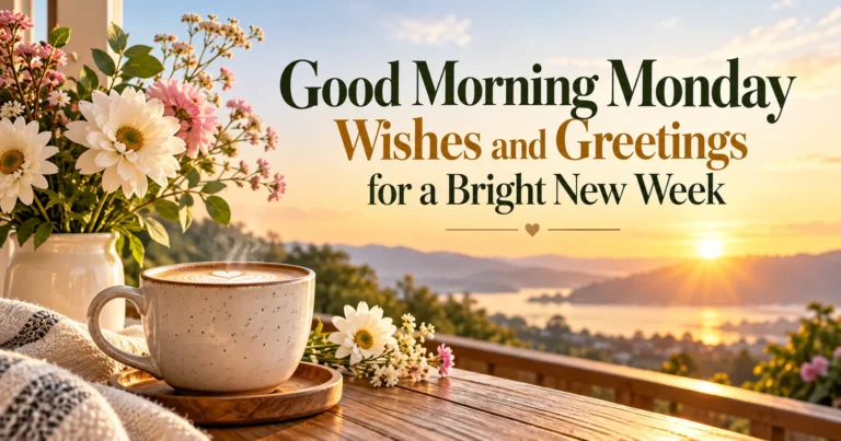 121+ Good Morning Monday Wishes and Greetings for a Bright New Week