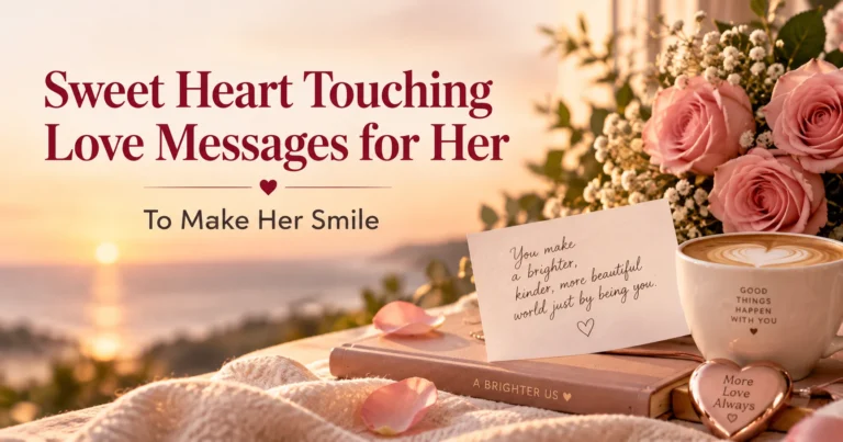 154+ Sweet Heart Touching Love Messages for Her to Make Her Smile