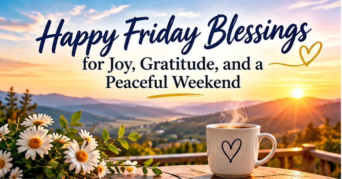 161+ Happy Friday Blessings for Joy, Gratitude, and a Peaceful Weekend
