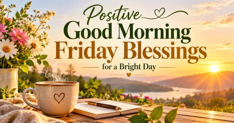 165+ Positive Good Morning Friday Blessings for a Bright Day