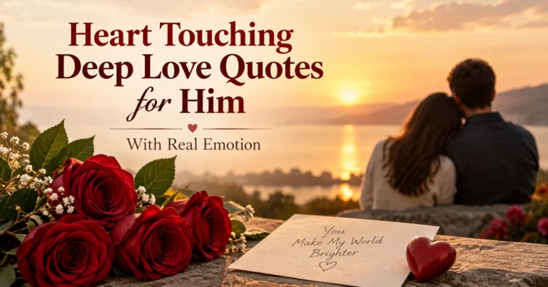 198+ Heart Touching Deep Love Quotes for Him with Real Emotion