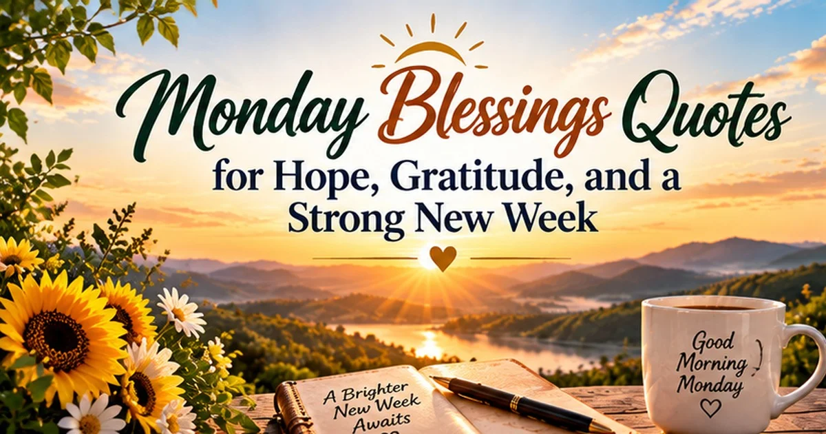 200+ Monday Blessings Quotes for Hope, Gratitude, and a Strong New Week