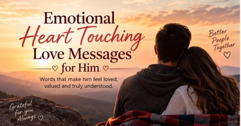 201+ Emotional Heart Touching Love Messages for Him