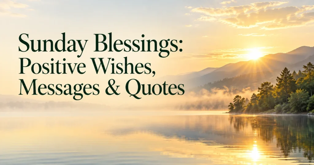 125+ Sunday Blessings: Positive Wishes, Messages & Quotes