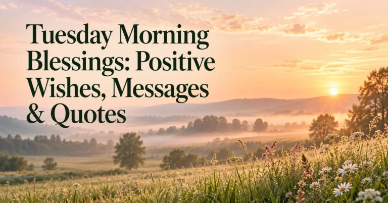 132+ Tuesday Morning Blessings: Positive Wishes, Messages & Quotes
