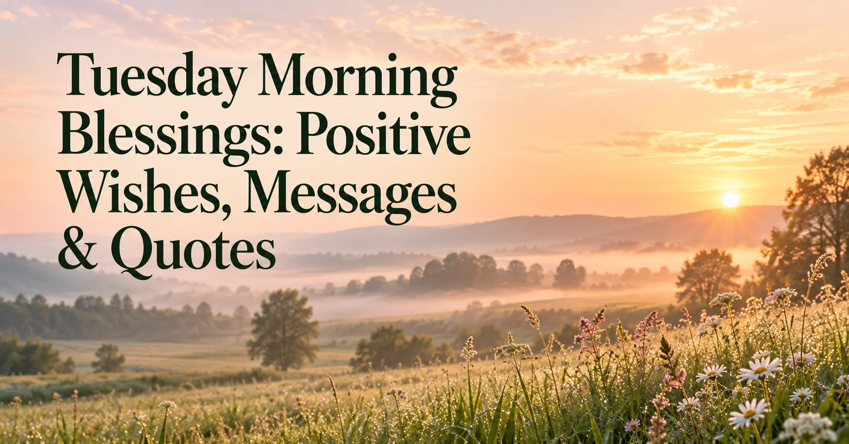 132+ Tuesday Morning Blessings: Positive Wishes, Messages & Quotes