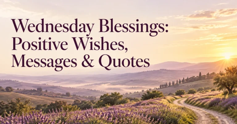 142+ Wednesday Blessings: Positive Wishes, Messages & Quotes