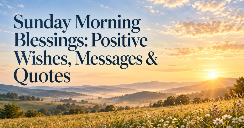 145+ Sunday Morning Blessings: Positive Wishes, Messages & Quotes