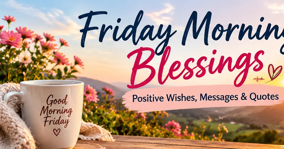 147+ Friday Morning Blessings: Positive Wishes, Messages & Quotes