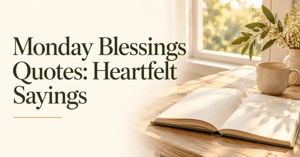 220+ positive Monday Blessings Quotes, Prayers and Heartfelt Sayings
