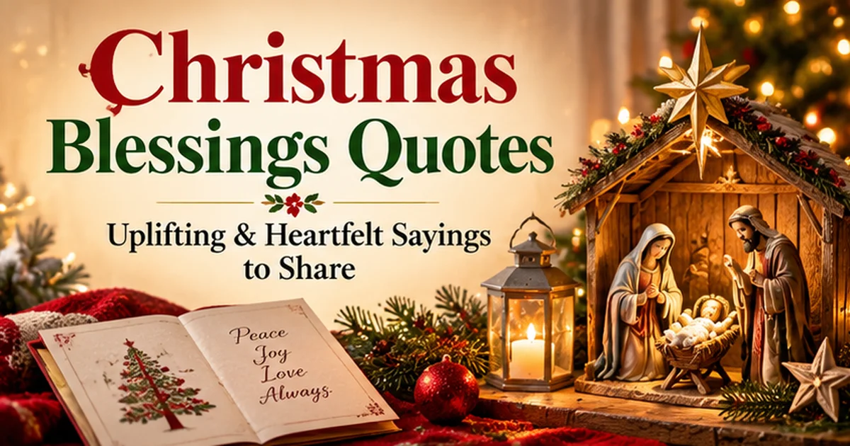Merry Christmas Blessings, Quotes and greetings: 135+ Uplifting & Heartfelt Sayings to Share